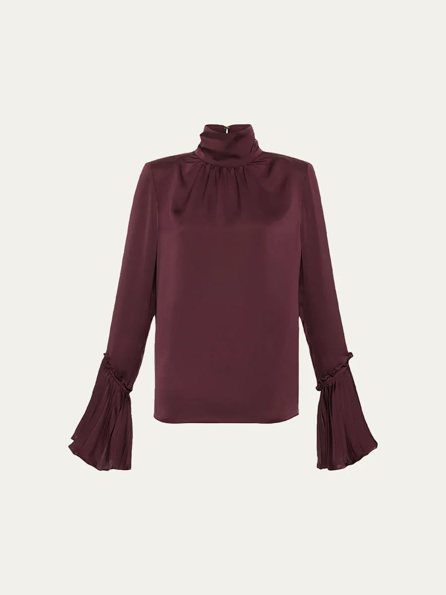 Christy Ruffle-Cuff Blouse - 1