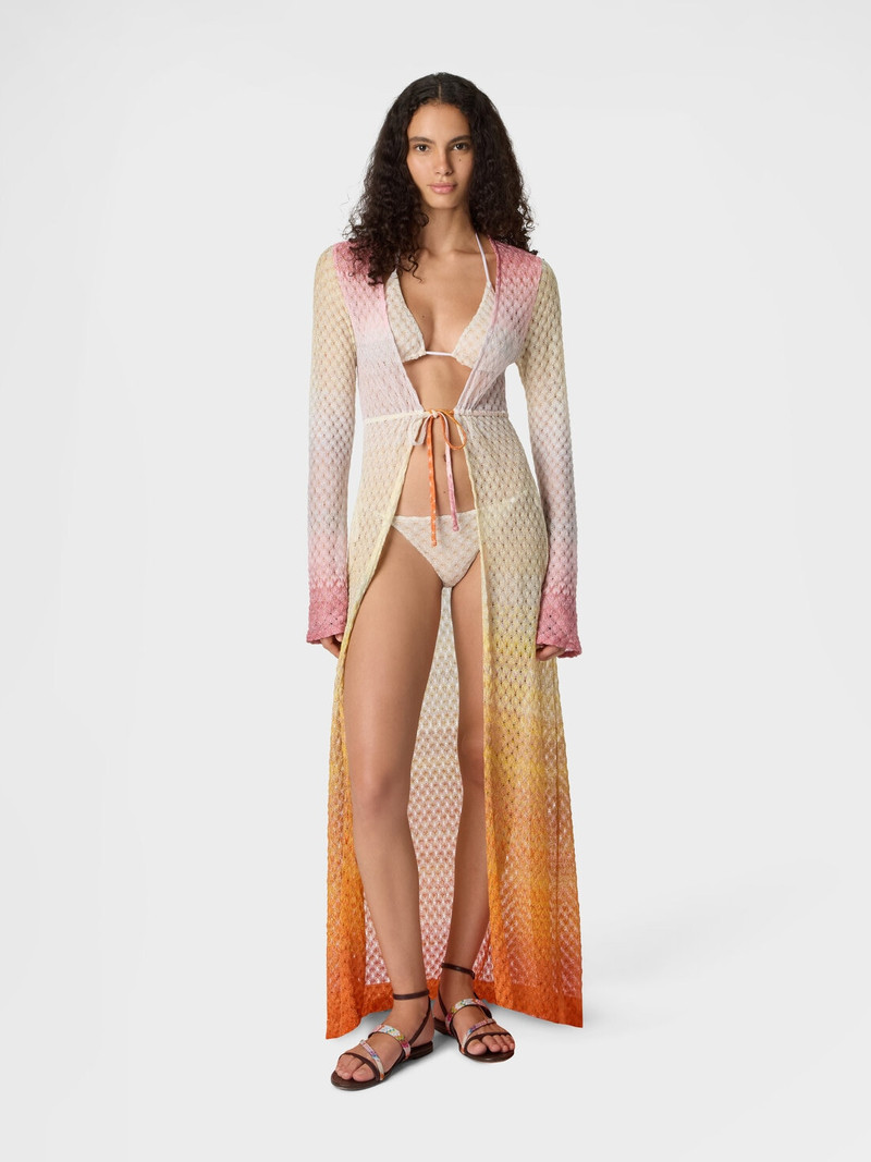 Missoni Cardigan in lamé viscose with dégradé spiderweb motif outlook