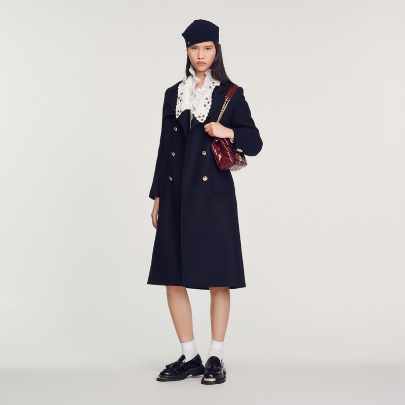 Sandro Long wool cloth coat outlook