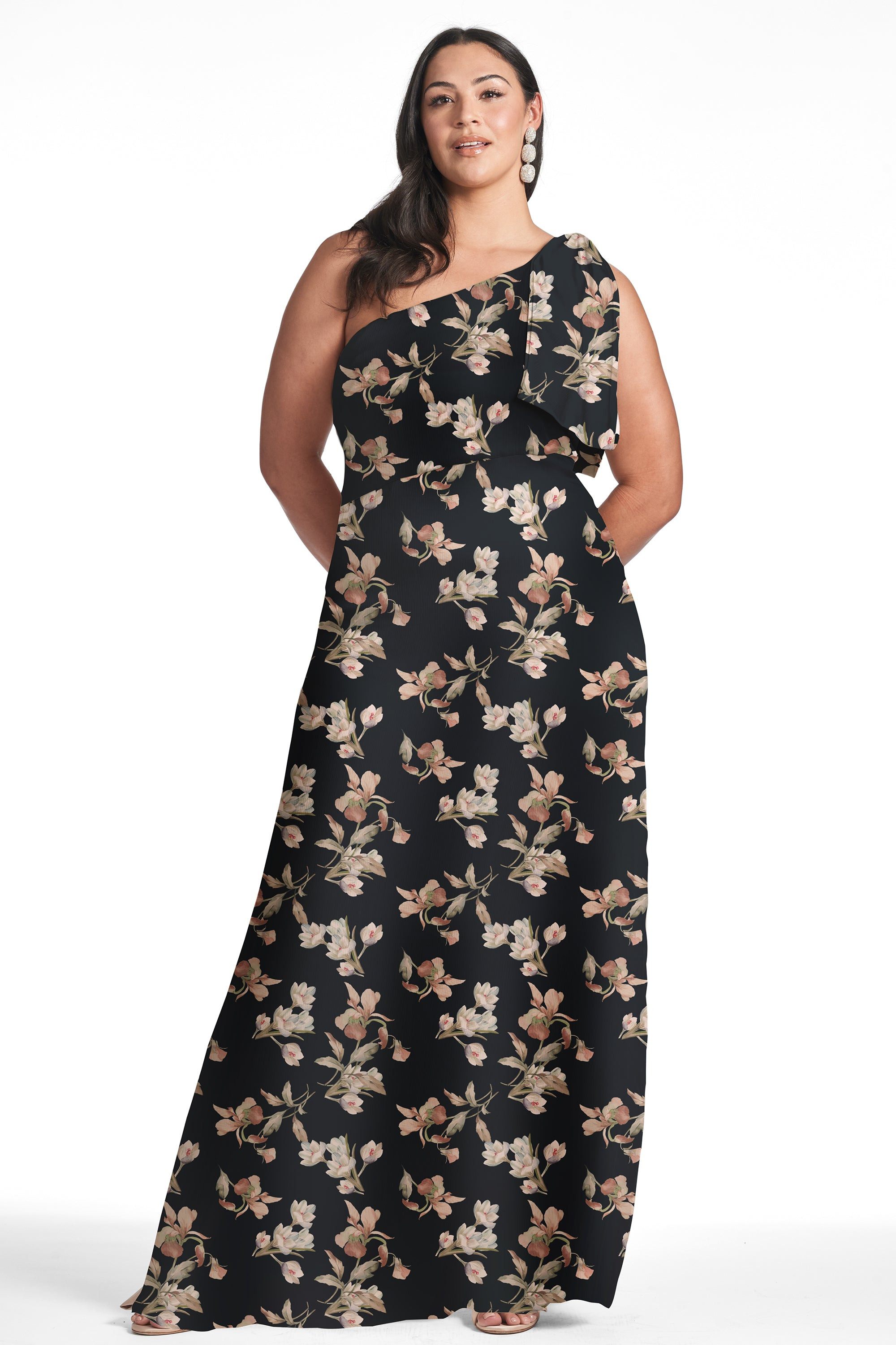 Chelsea Gown - Black Venetia Petal - 5