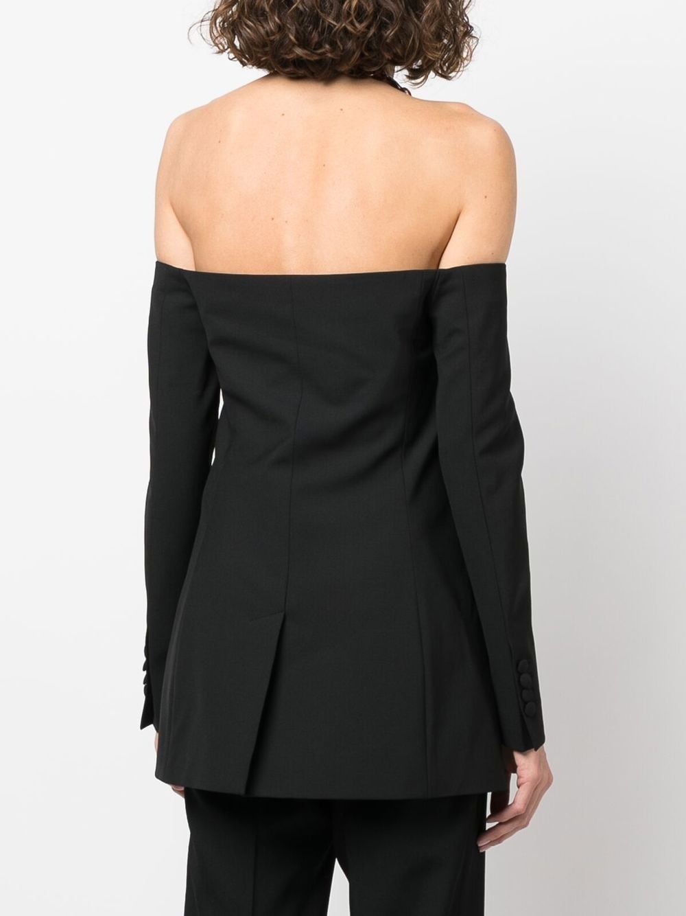 chain-detail single-breasted blazer - 4
