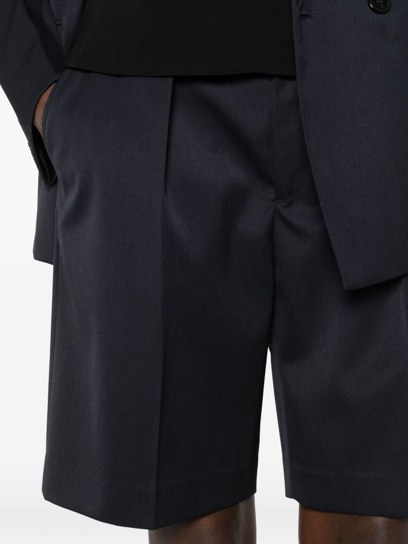 pleated-front shorts 5