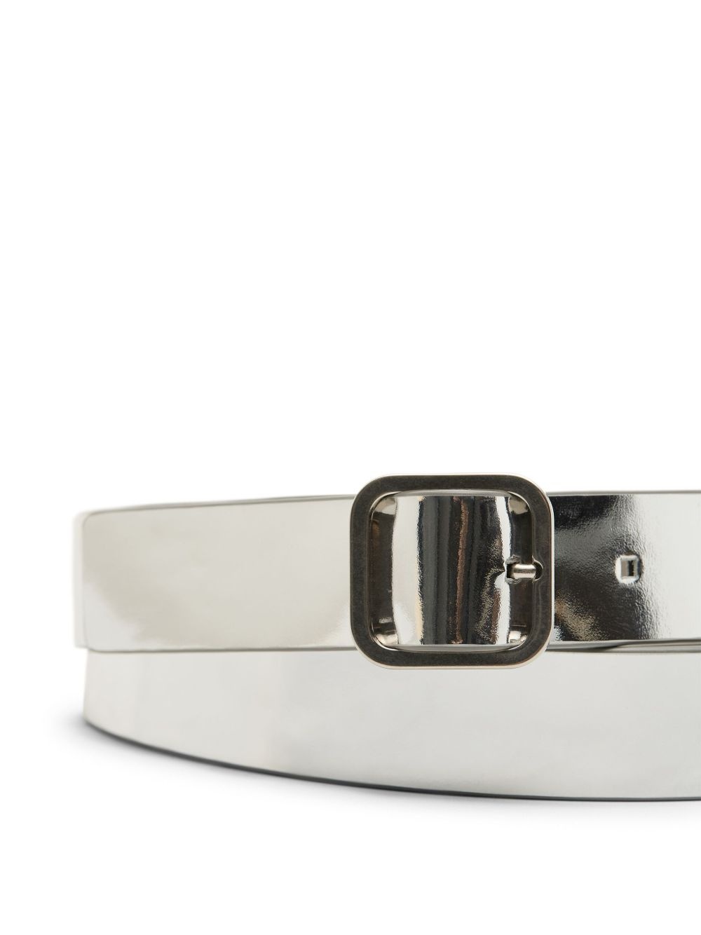 metallic-effect belt - 4