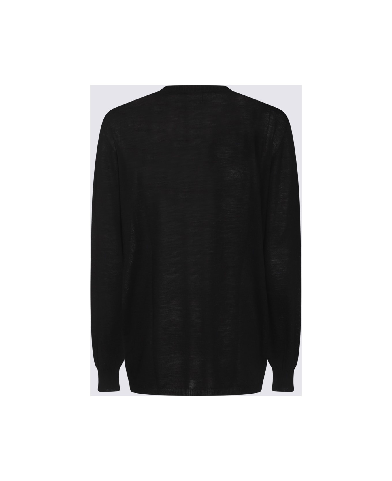 Black Wool Knitwear - 2
