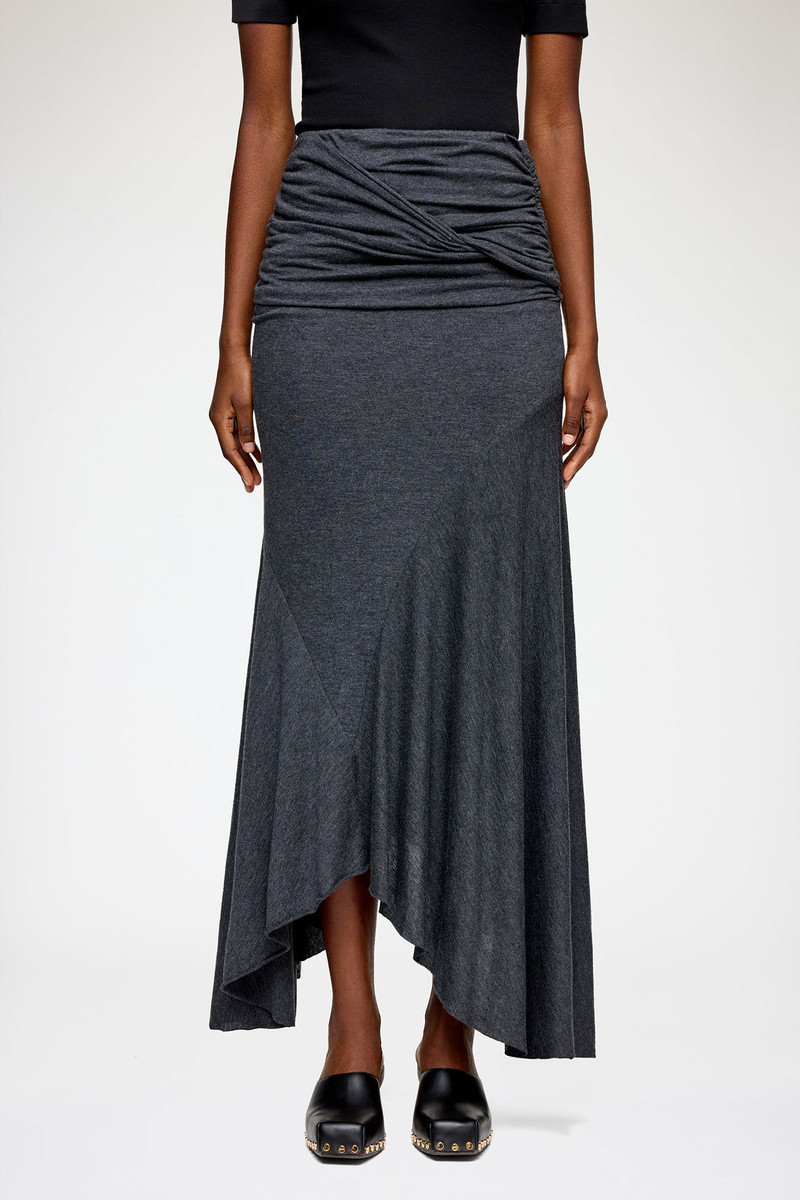 LONG SKIRT IN GREY JERSEY 3