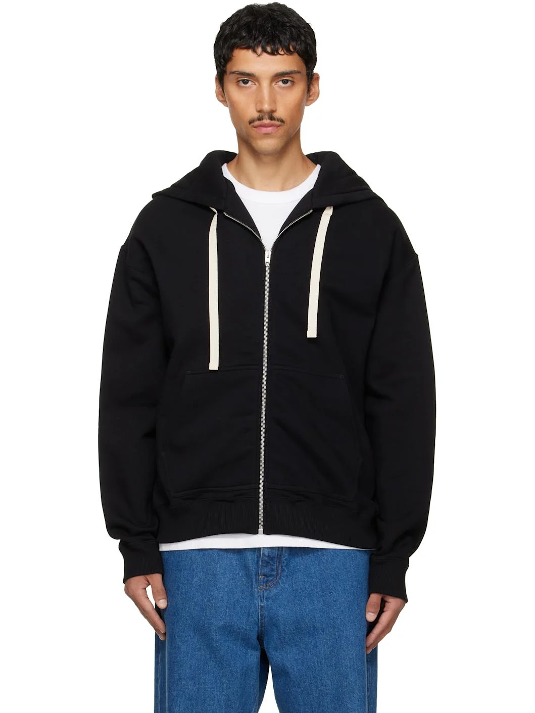Black Zip Hoodie - 1