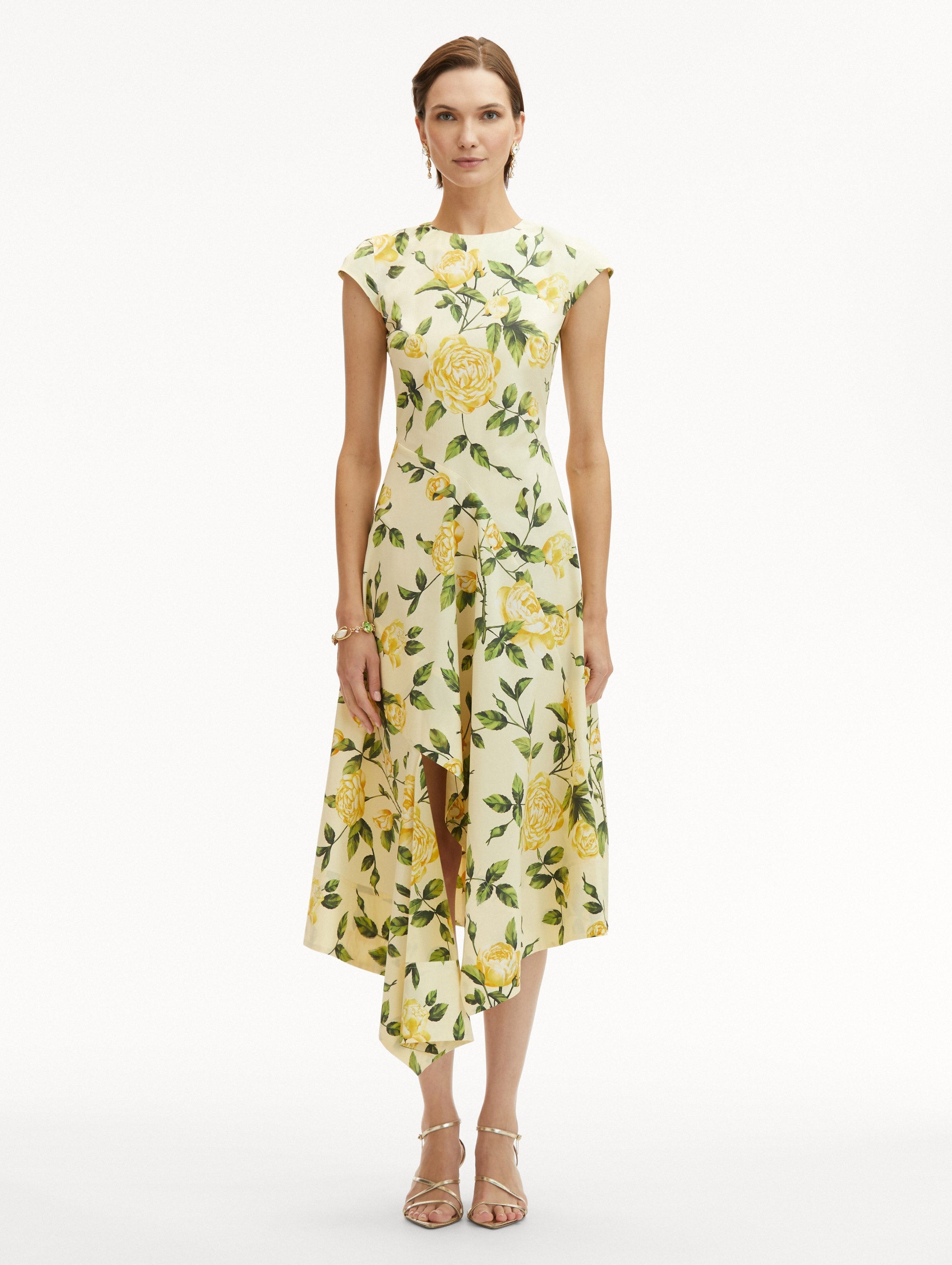 ENGLISH ROSE ASYMMETRICAL DRESS - 2