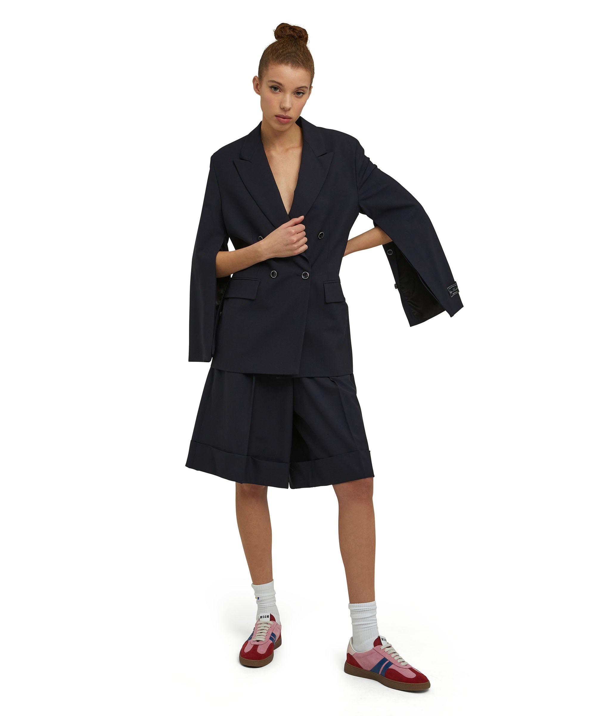 Virgin wool culotte pants "Wool Suiting" - 5