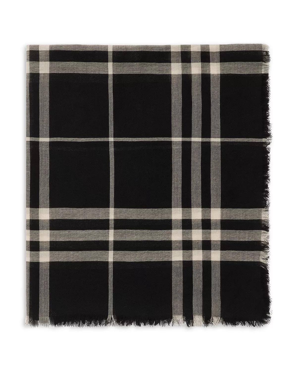 Giant Check Wool Scarf - 7