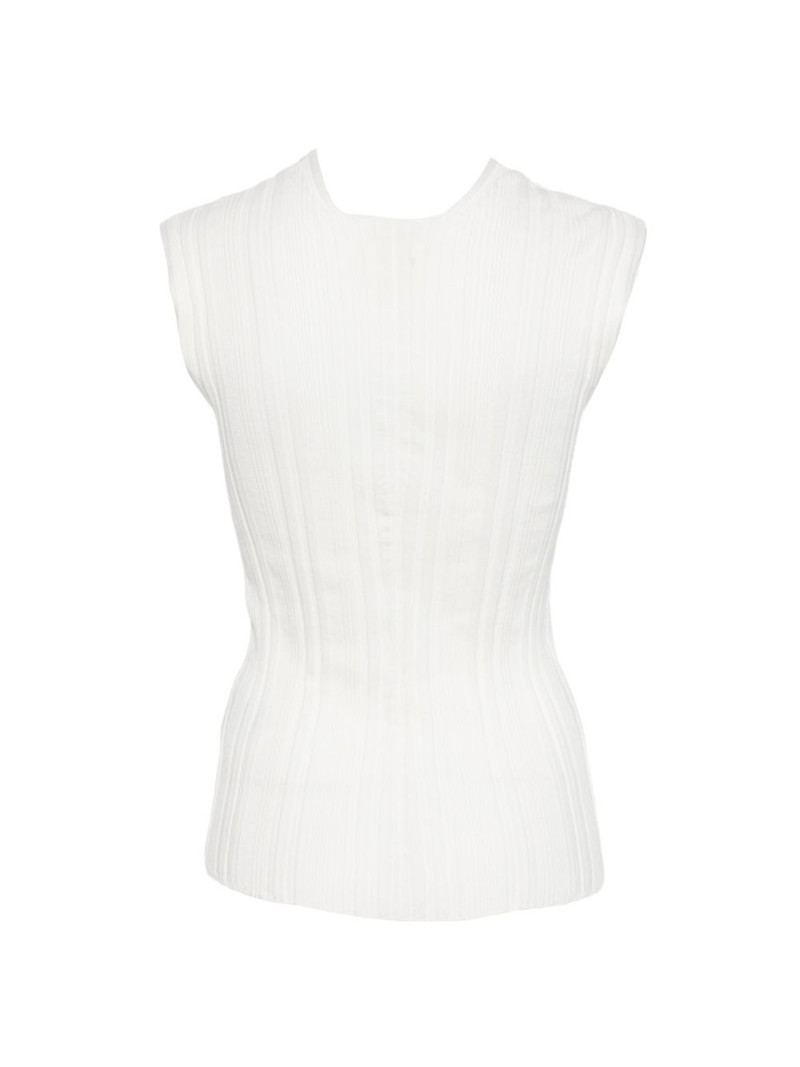 CLOSED ribbed-knit V-neck sweater outlook