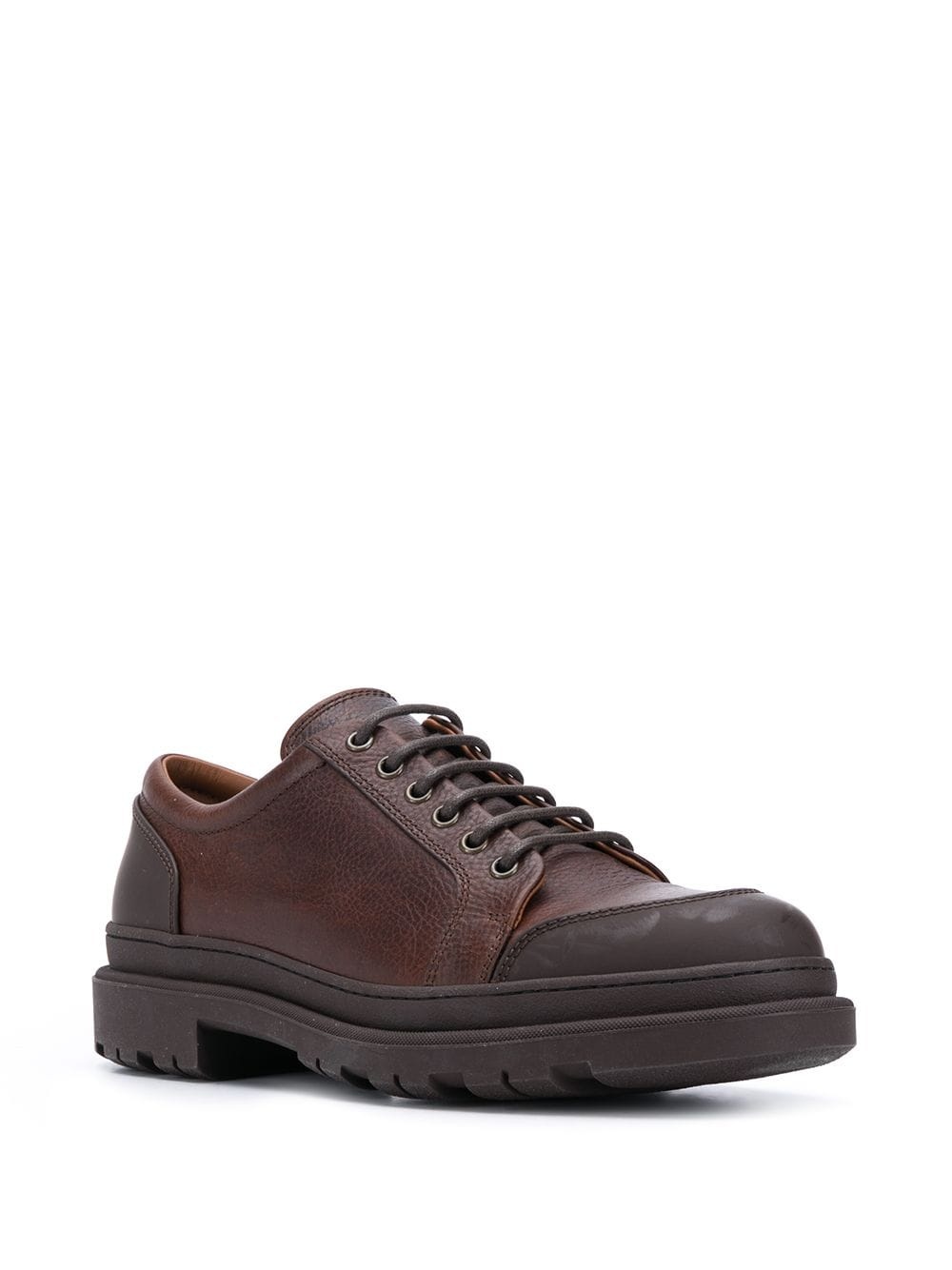 panelled derby shoes - 2