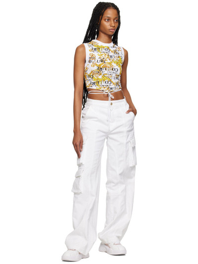 VERSACE JEANS COUTURE White Printed T-Shirt outlook