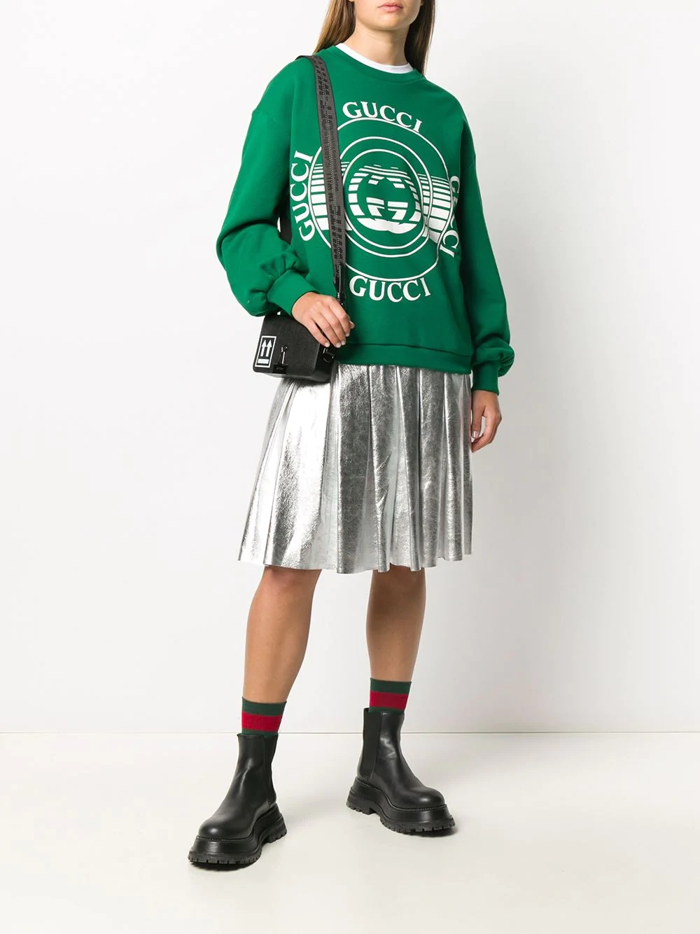 Gucci disk print oversized sweatshirt - 2