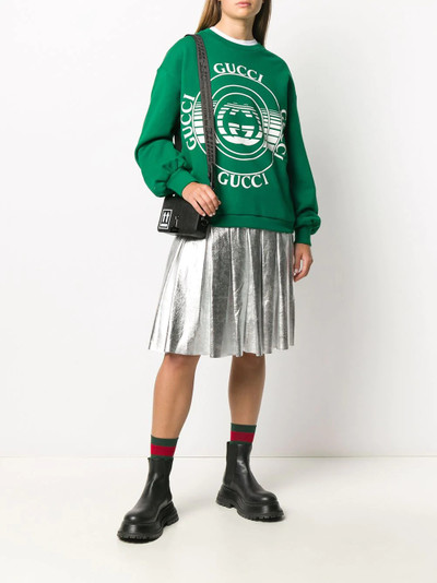 GUCCI Gucci disk print oversized sweatshirt outlook