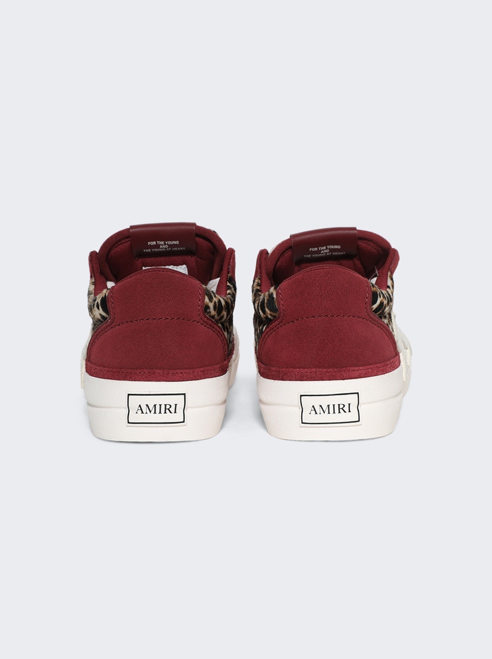 Leopard Sunset Skate Low Sneakers Burgundy - 4