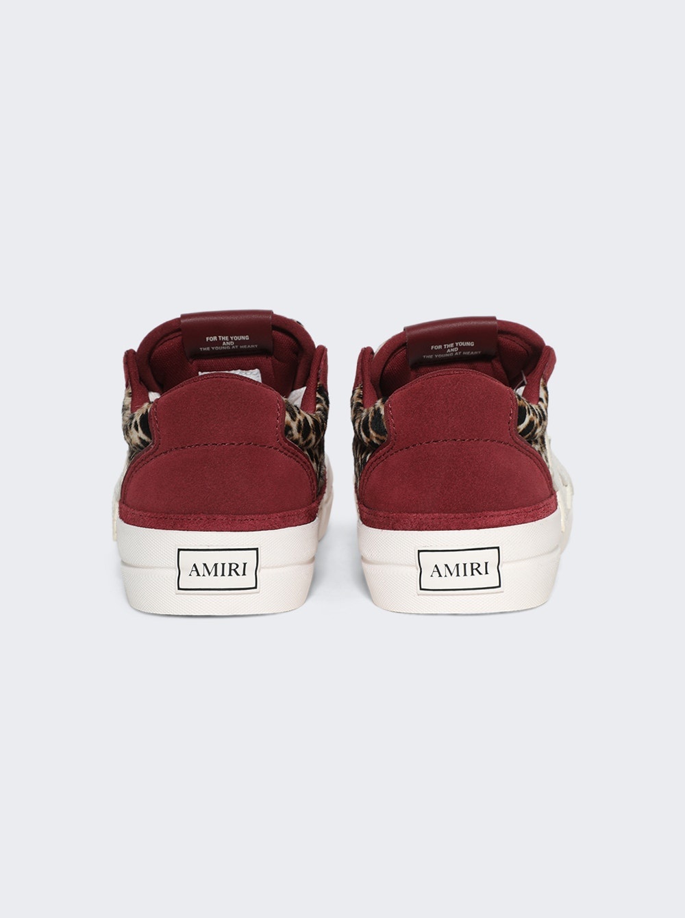 Leopard Sunset Skate Low Sneakers Burgundy - 2