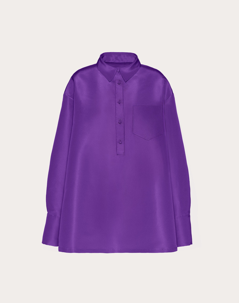 FAILLE SHIRT DRESS - 1