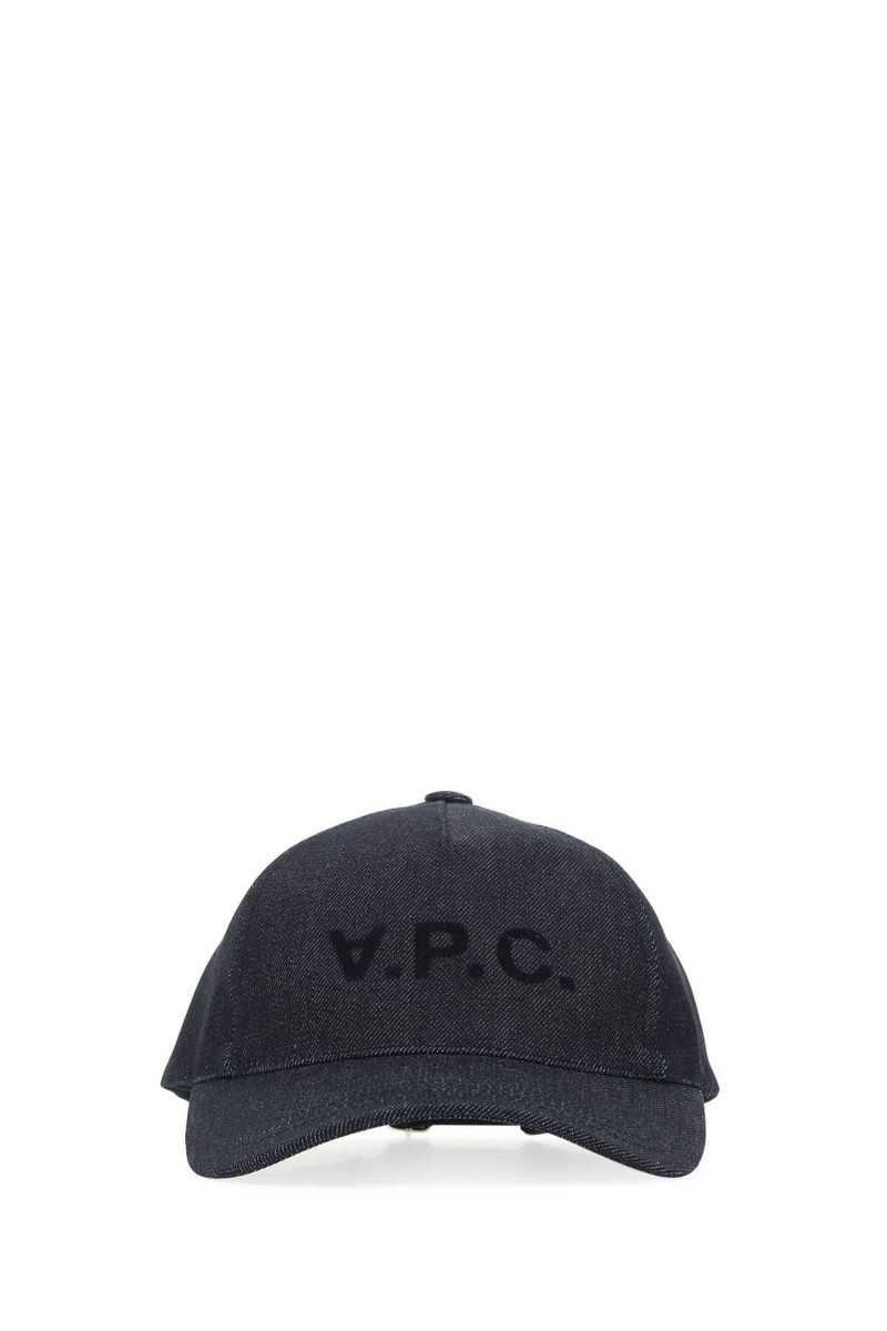 A.P.C. CAPPELLO Denim Baseball Cap — Navy 1