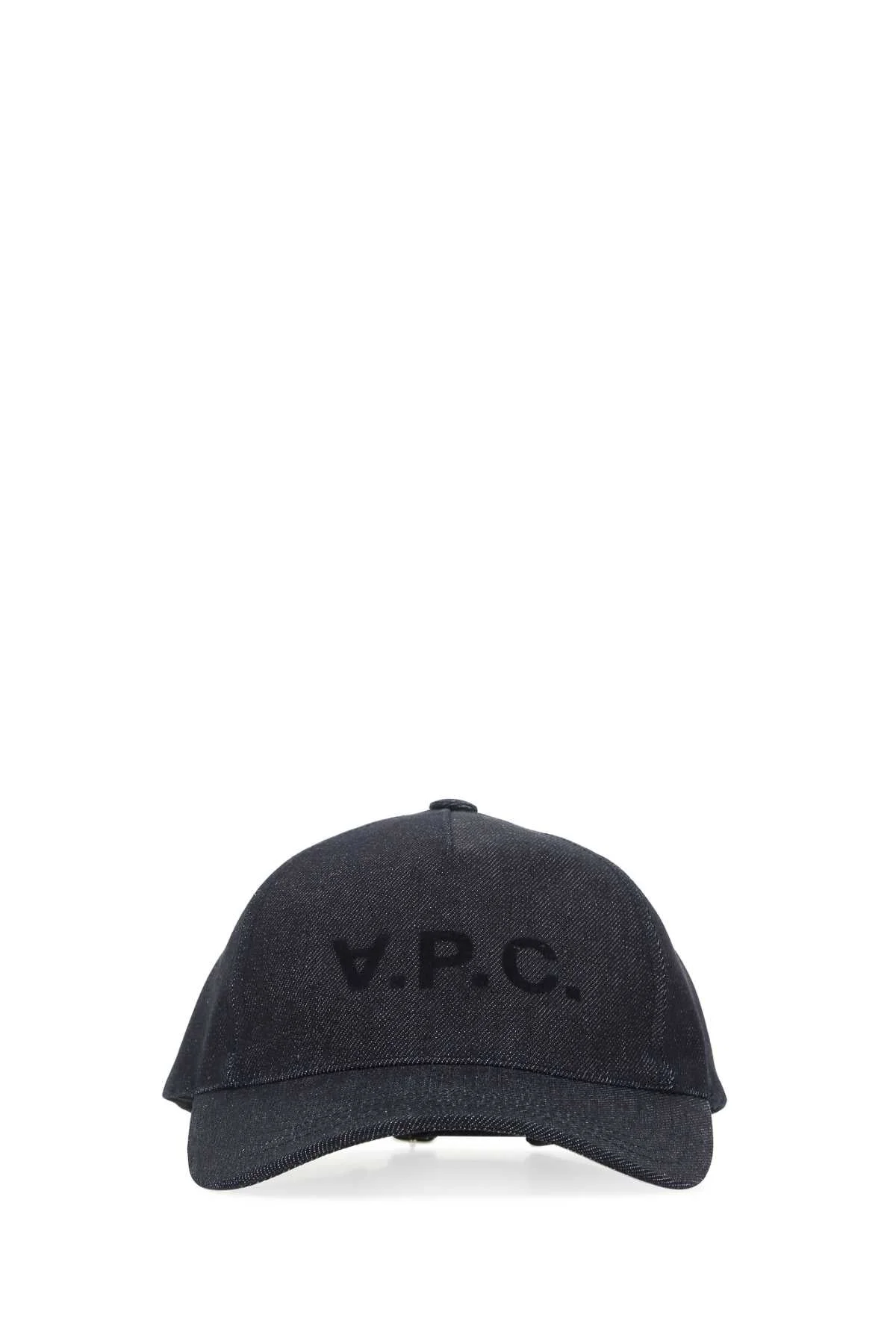 A.P.C. CAPPELLO Denim Baseball Cap — Navy - 1