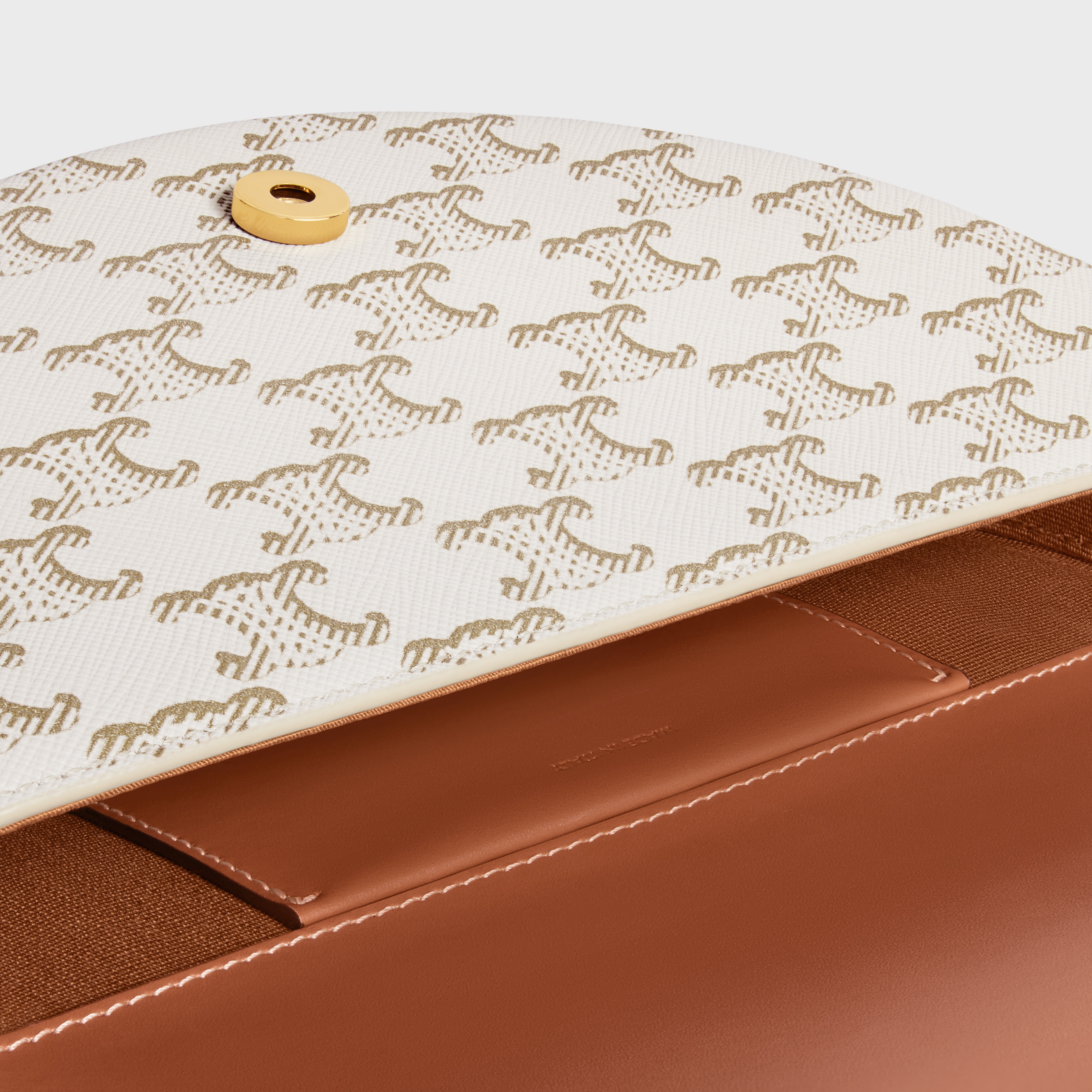 Besace Cuir Triomphe in Triomphe Canvas and Calfskin - 4