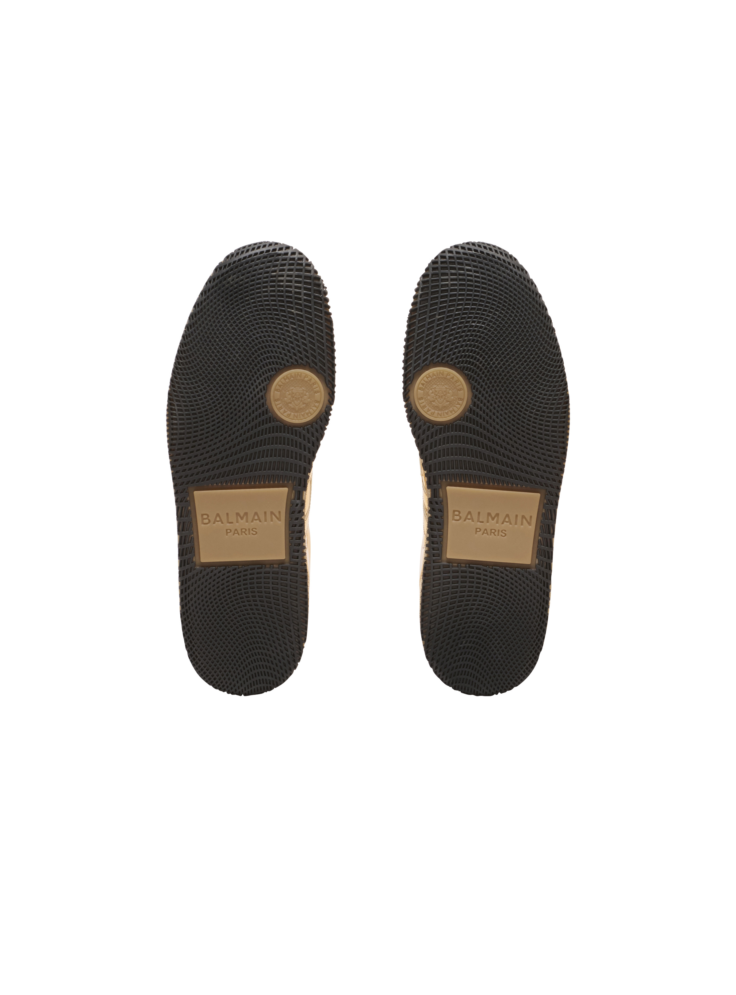 Balmain Swan trainers in mirror-effect leather - 4