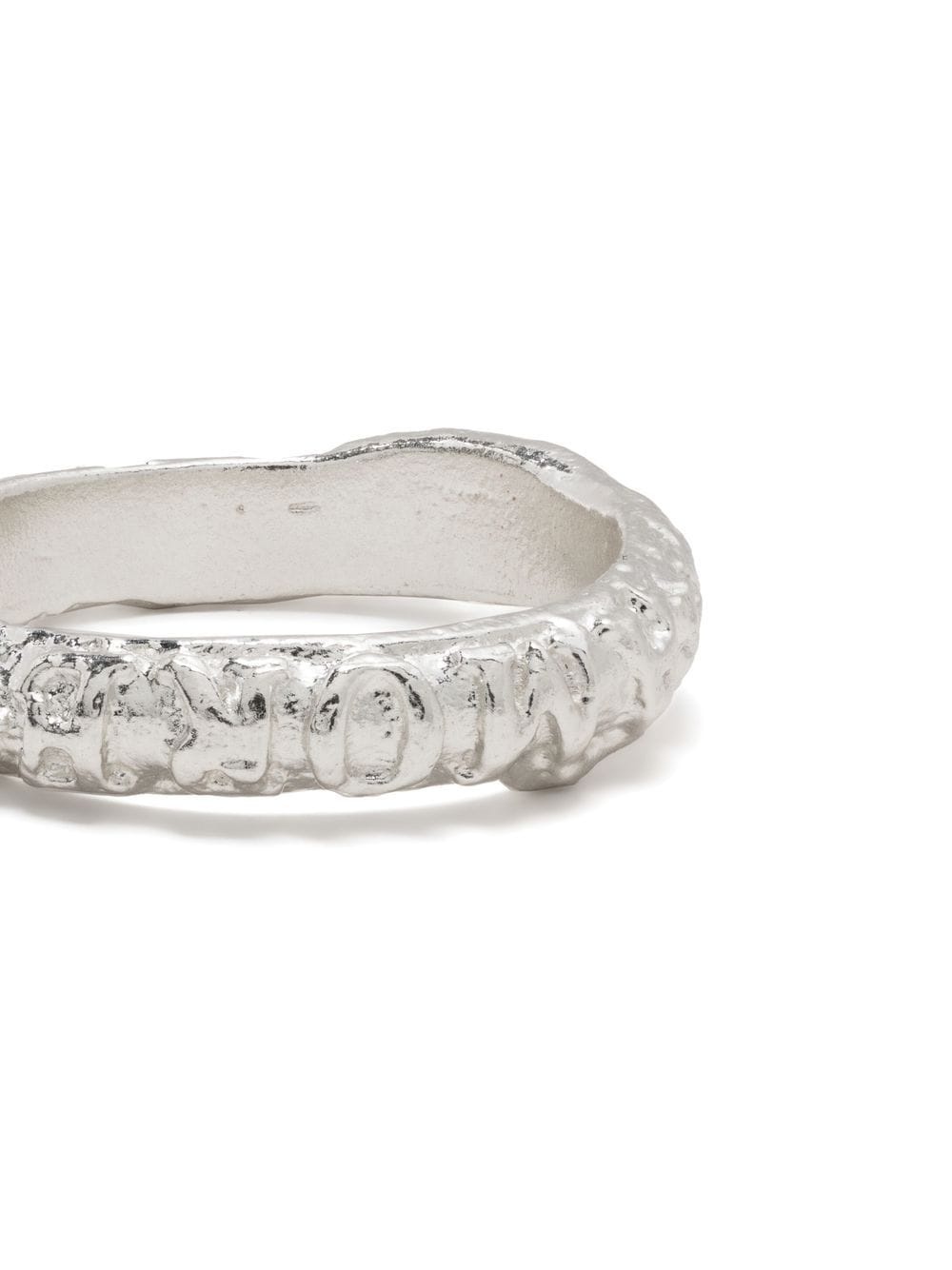 Tempo engraved sterling-silver ring - 3