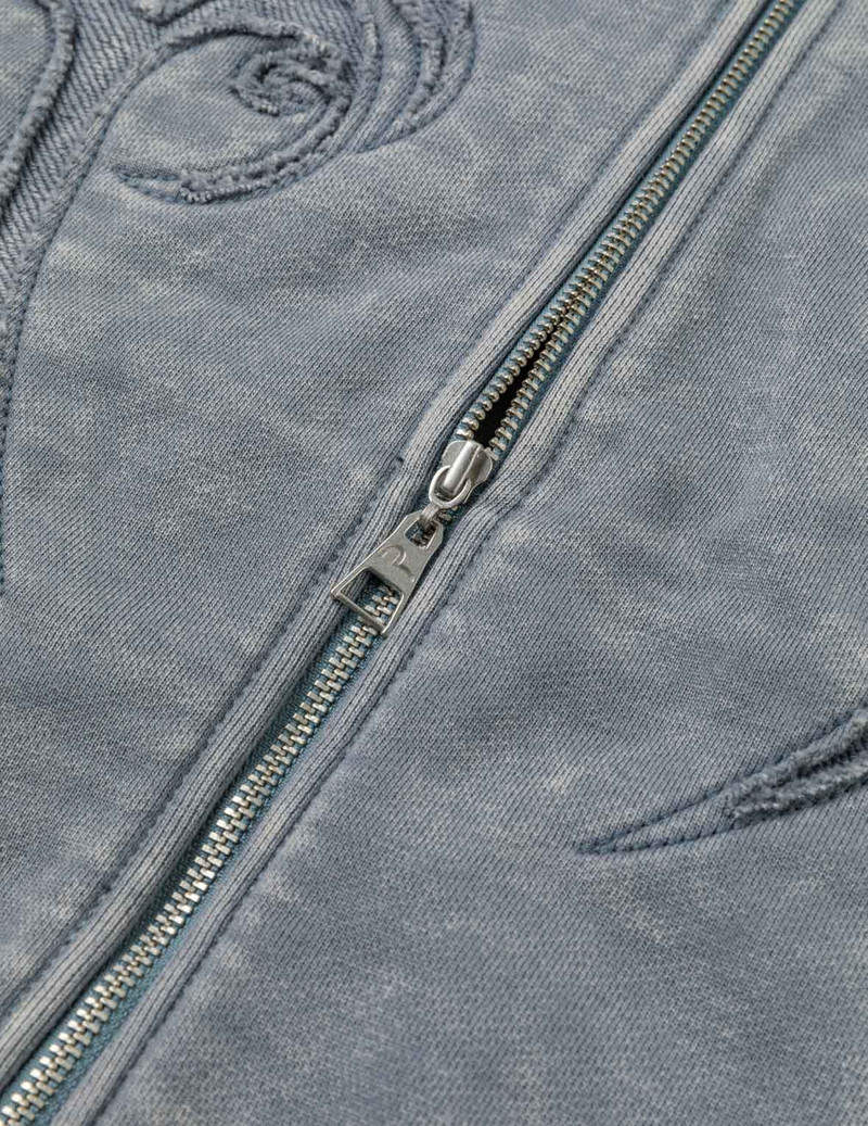 Reversed Fabric Cropped Hoodie 8