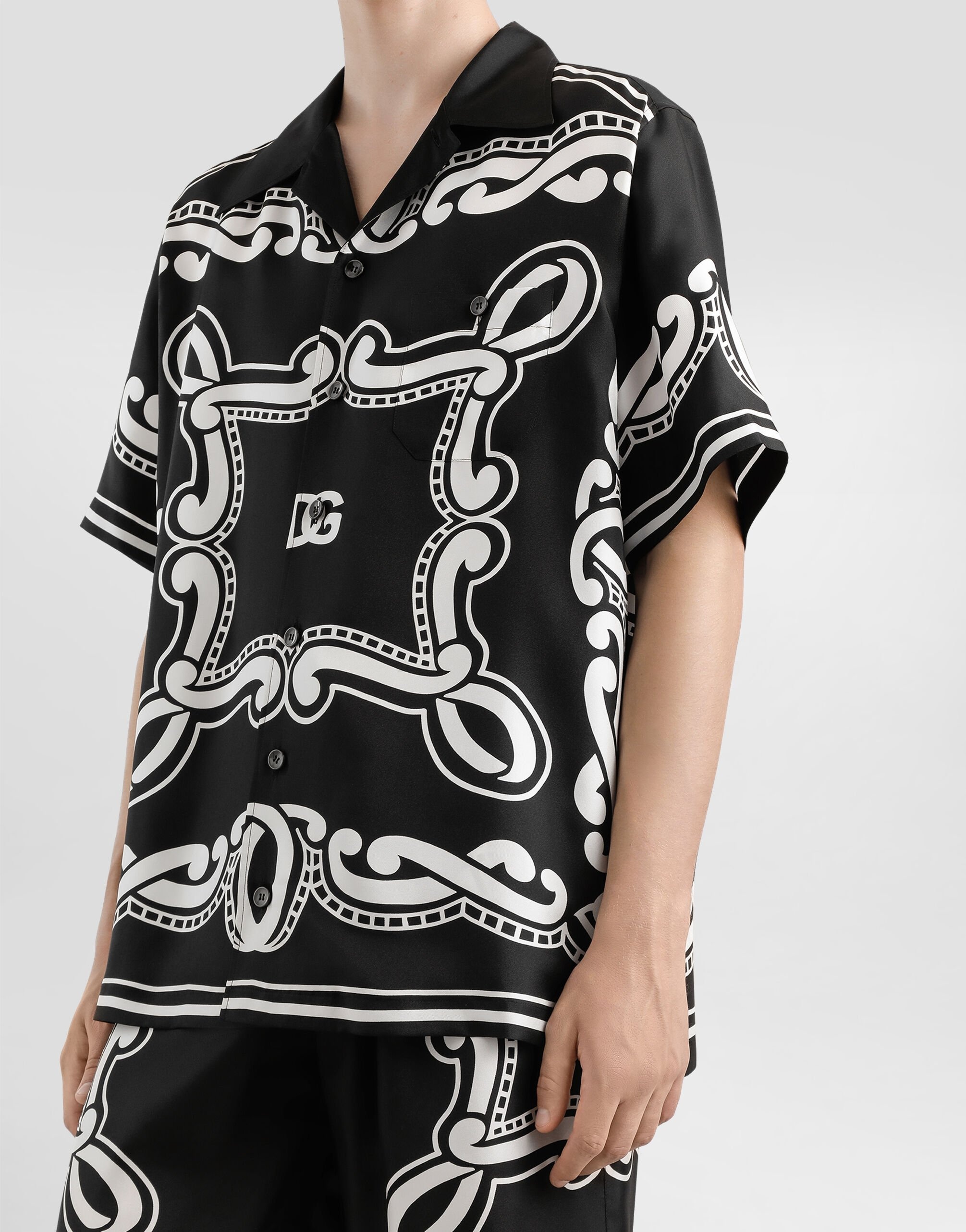Silk shirt with bandanna print - 4