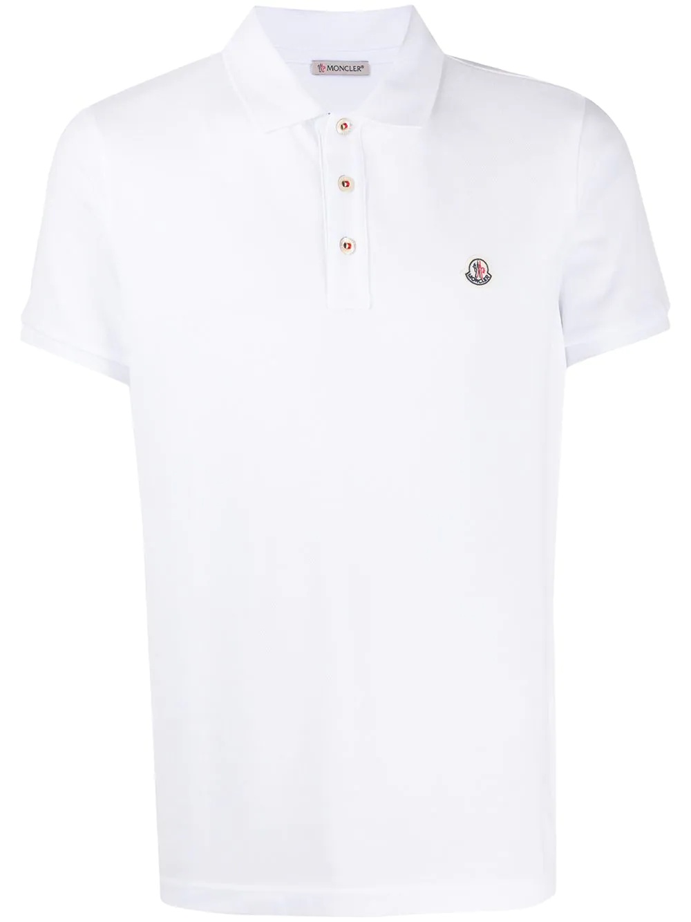 logo patch polo shirt - 1