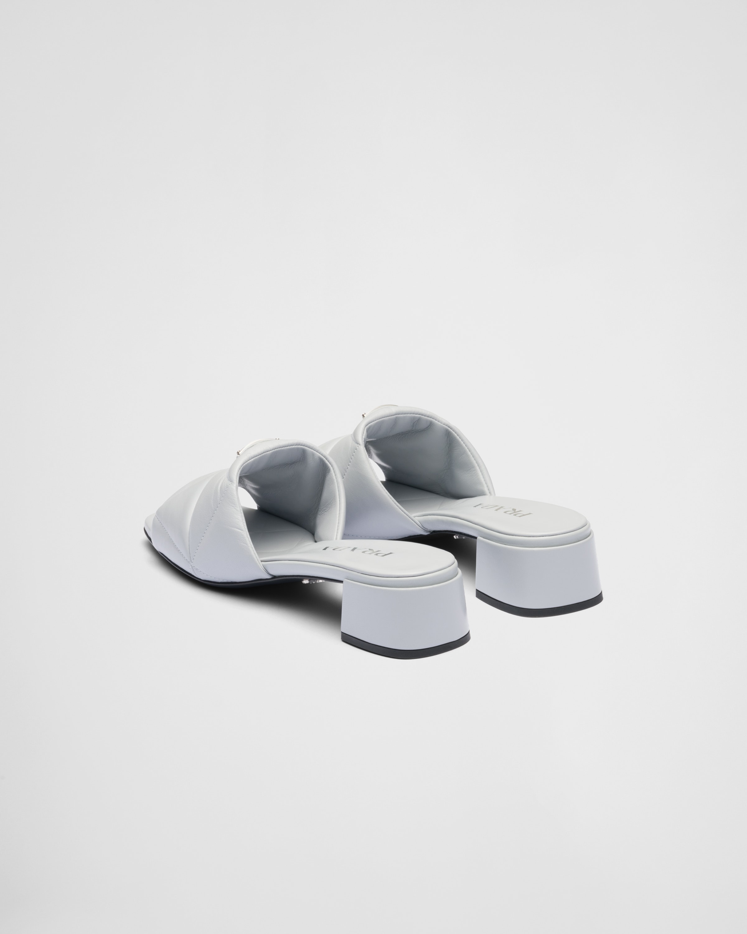 Quilted nappa leather slides - 5