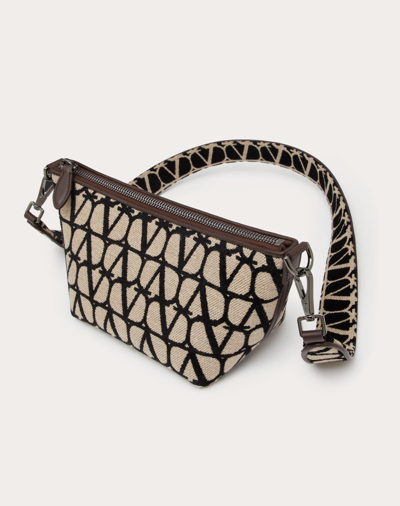 Valentino TOILE ICONOGRAPHE SHOULDER BAG WITH LEATHER DETAILS outlook