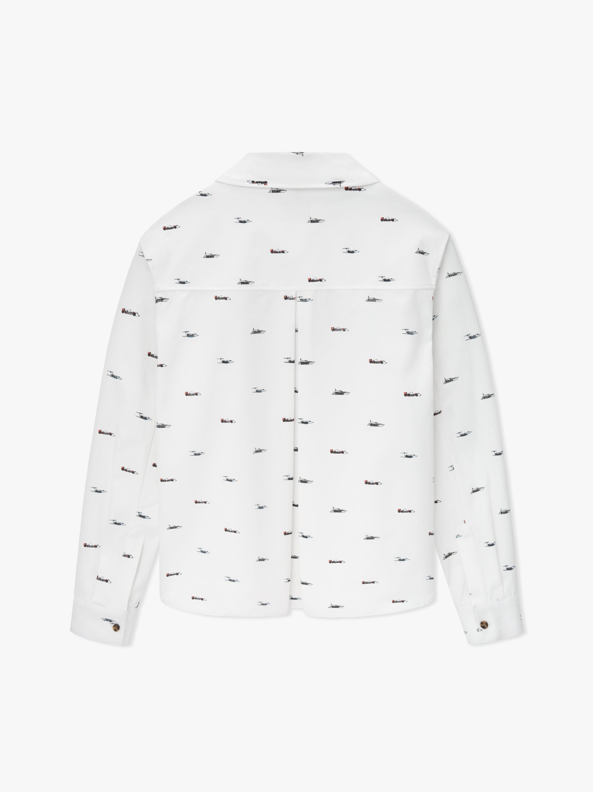 RHUDE CRUISE PATTERN DENIM OVERSHIRT - 2