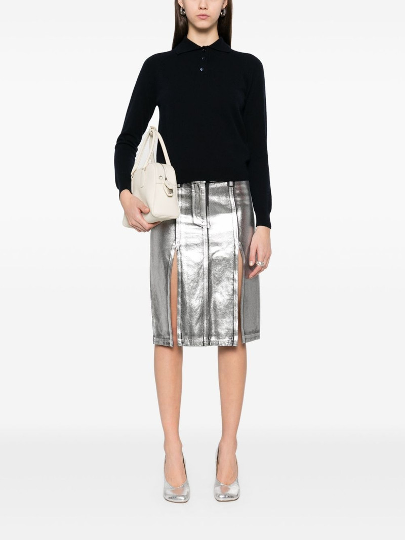 Maison Margiela virgin-wool polo top outlook