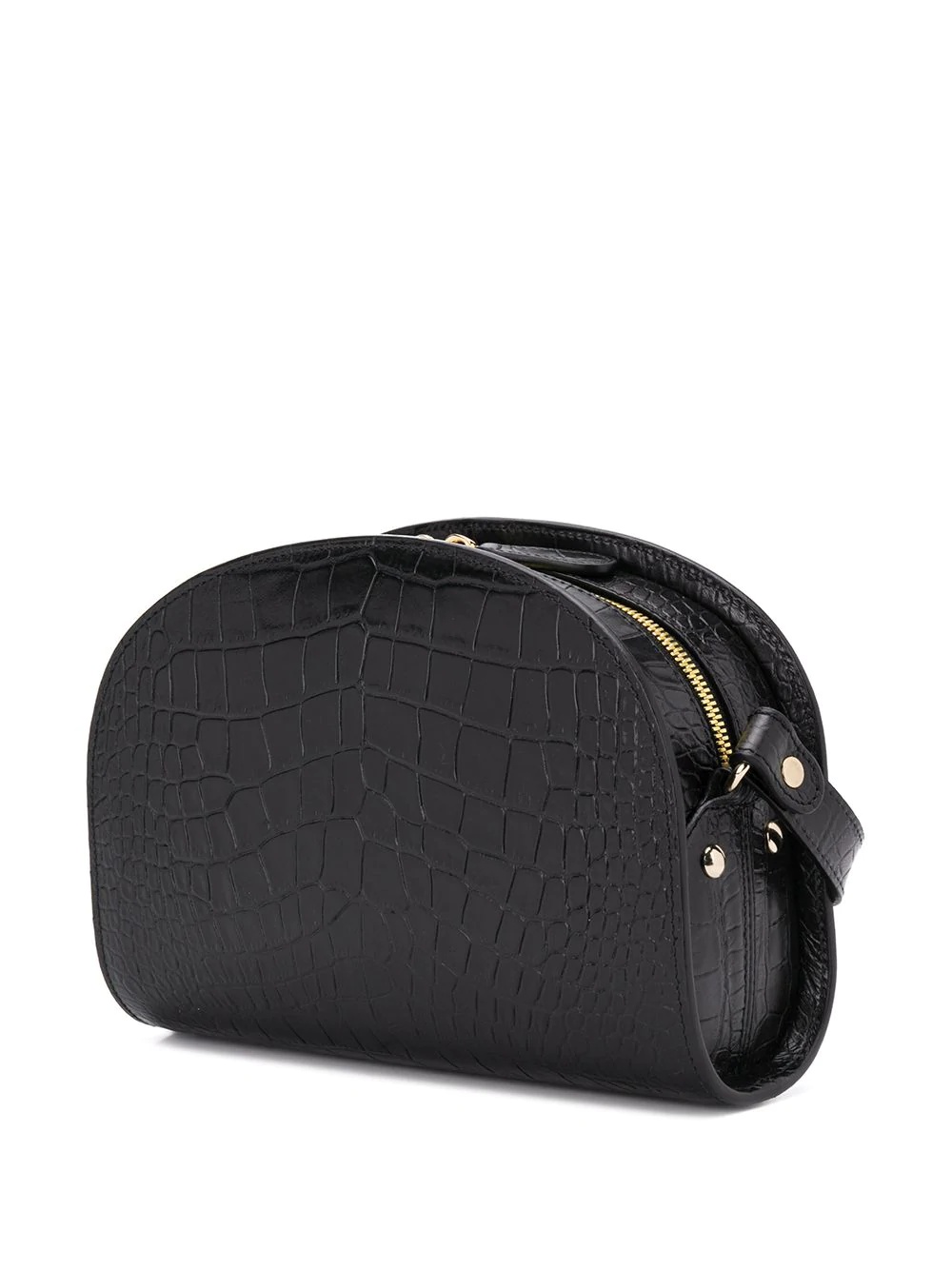 crocodile embossed shoulder bag - 3