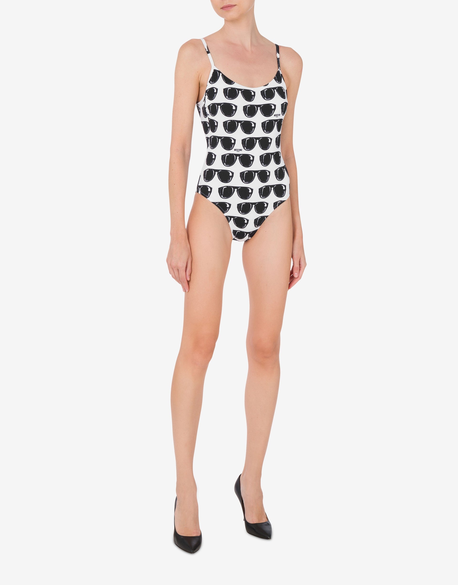 SUNGLASSES PRINT ONE-PIECE SWIMSUIT - 1