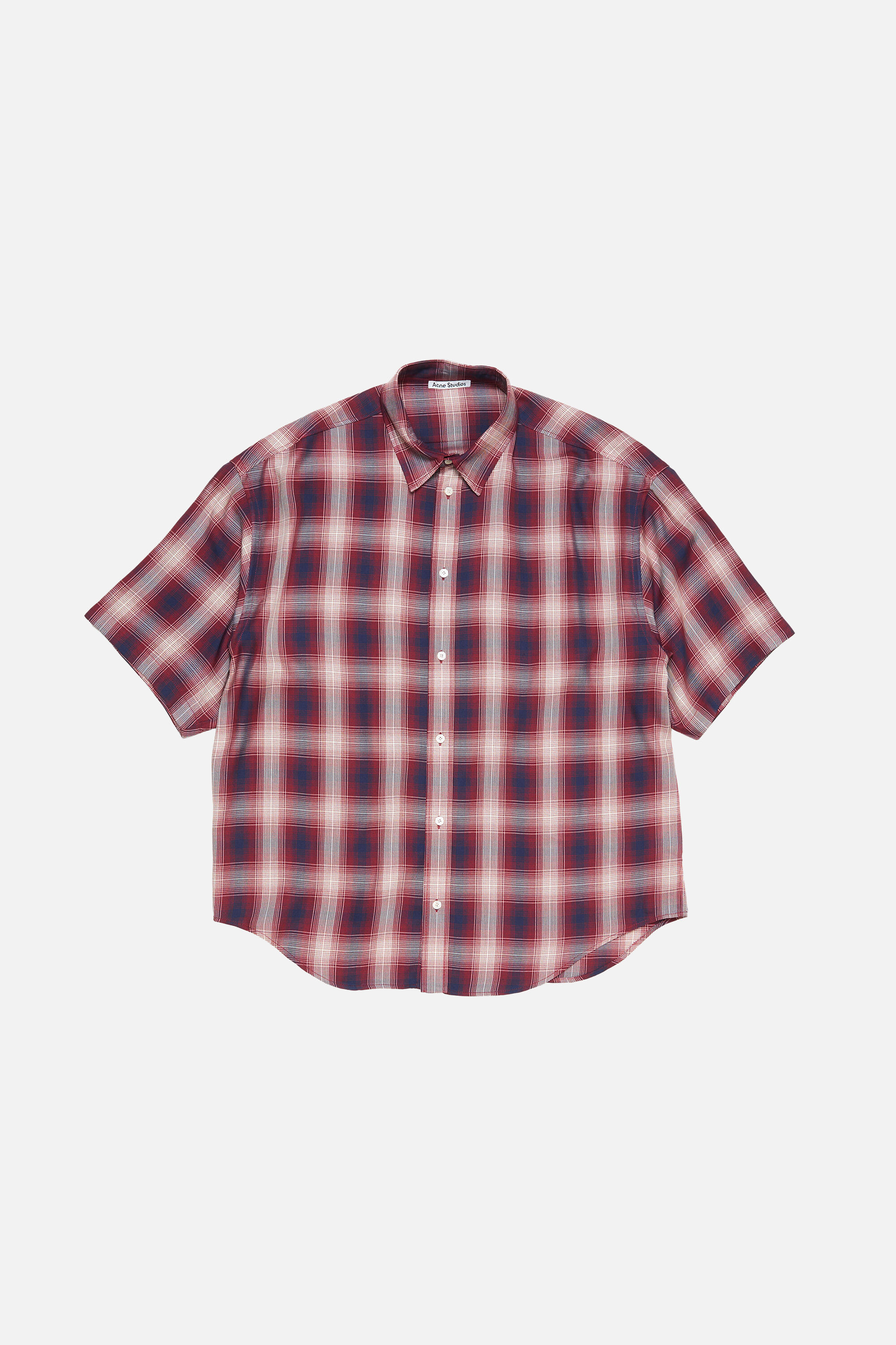 Button-up shirt - Red/blue - 5