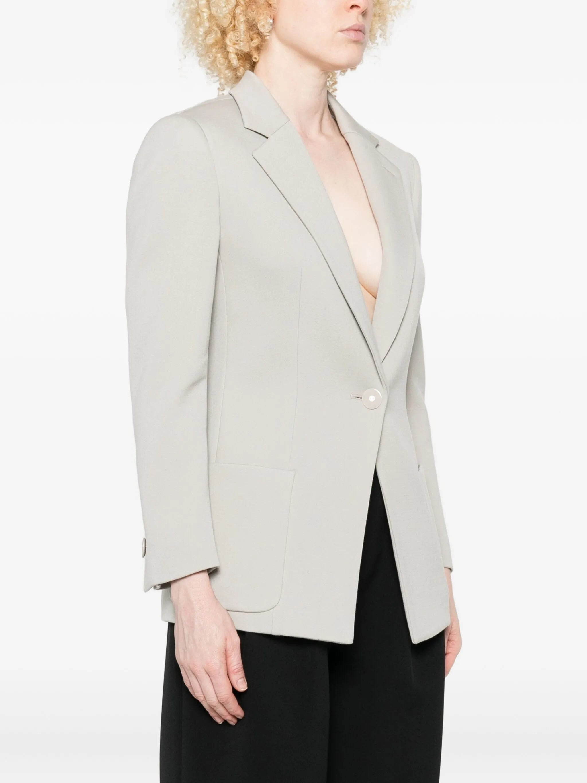 Giorgio Armani Single-button Patch-pocket Blazer - 5