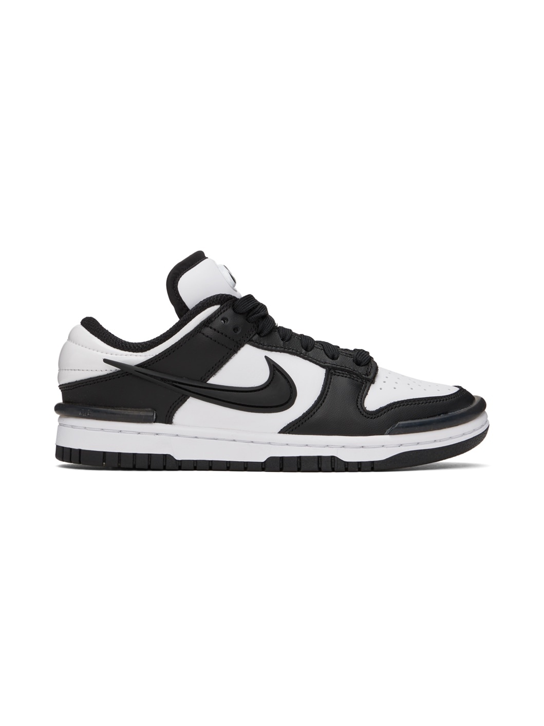 Black & White Dunk Low Twist Sneakers - 1