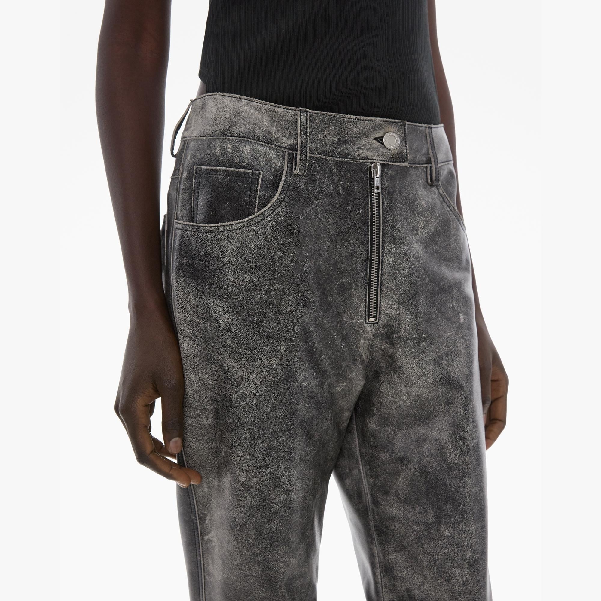 LEATHER 5-POCKET PANT - 7