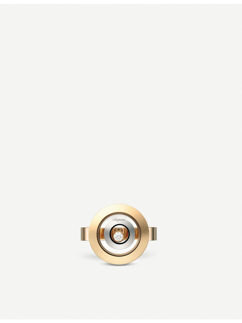 Happy spirit 18ct rose and white-gold diamond ring - 3