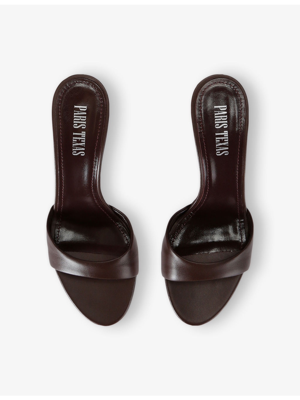 Lidia 70 Heeled Leather Mules - 2