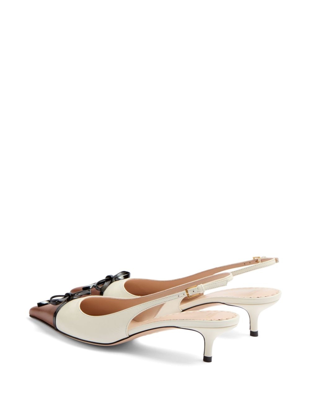bow-detail slingback pumps - 3