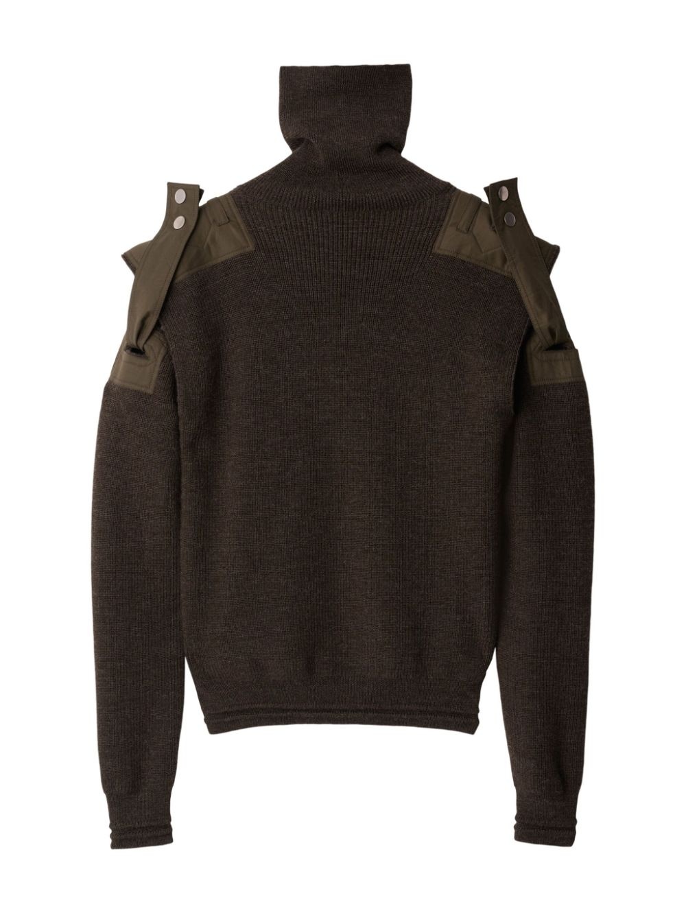 detachable-sleeve wool jumper - 5