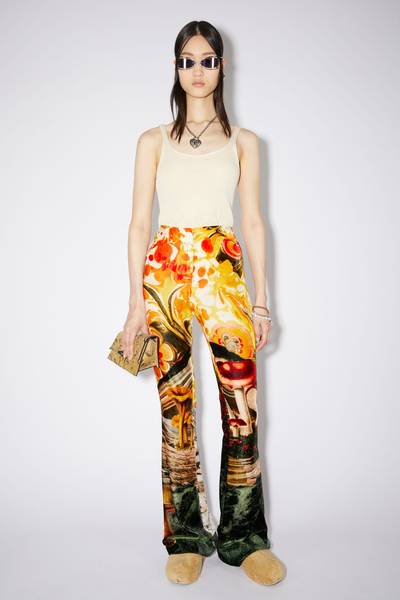 Acne Studios Velvet trousers - Brown/yellow outlook