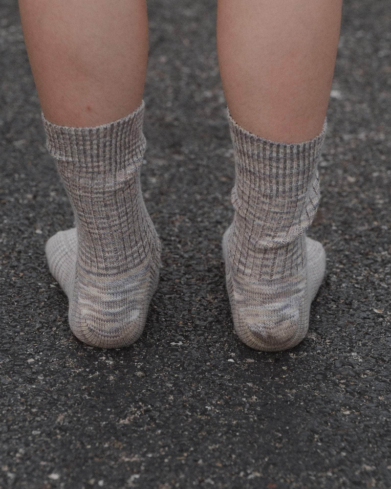 BASERANGE Twist Overankle Socks - Organic Cotton Rib outlook