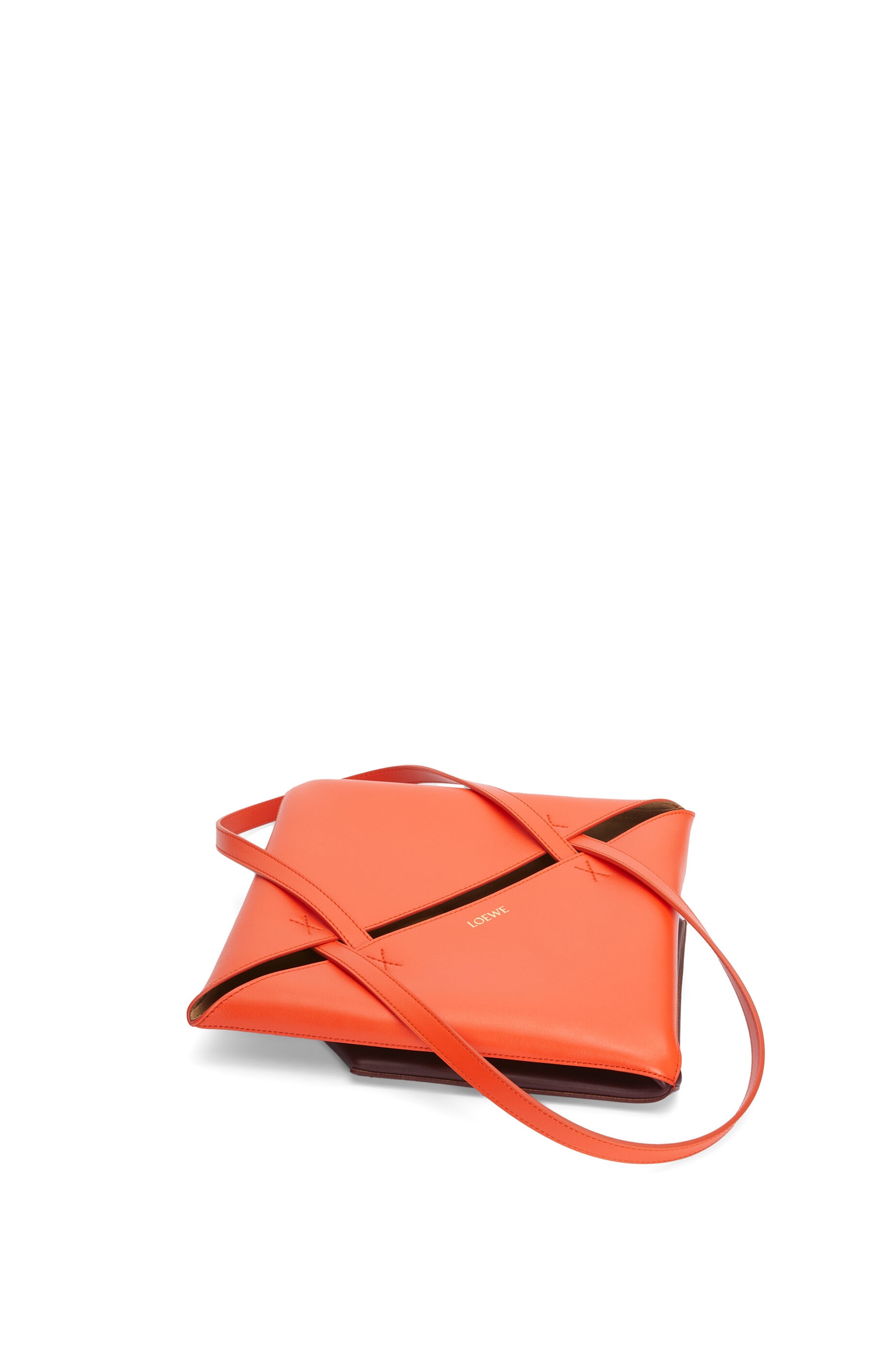 Puzzle Fold Tote in shiny calfskin - 6