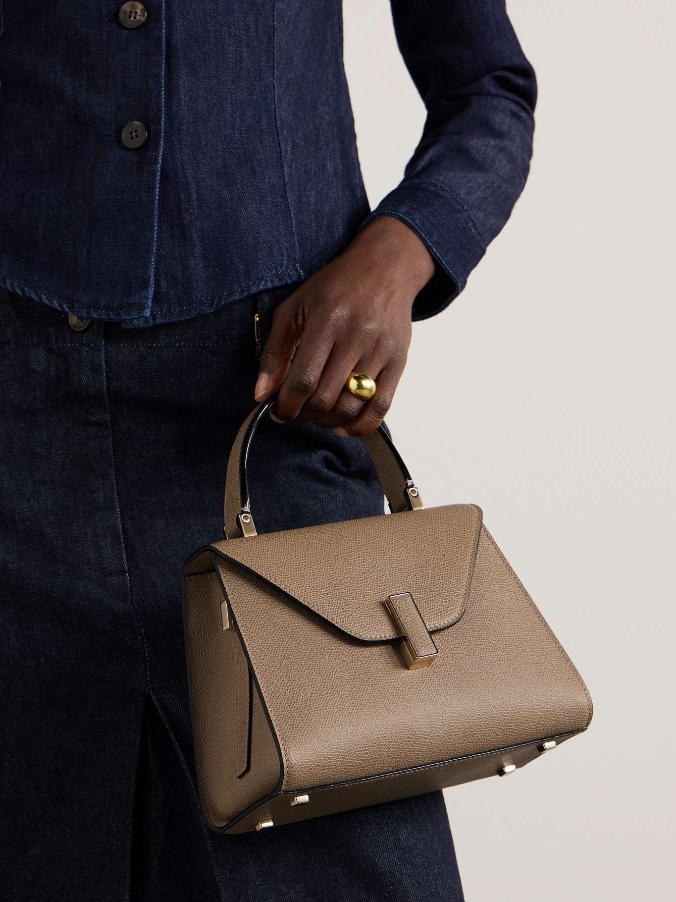 Iside mini textured-leather tote - 2