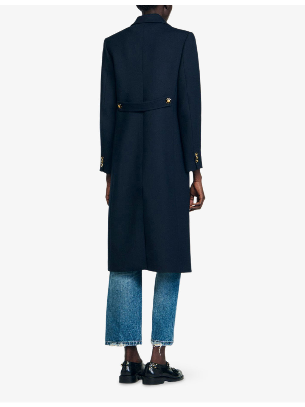 Double-Breasted Patch-Pocket Stretch-Twill Coat - 4