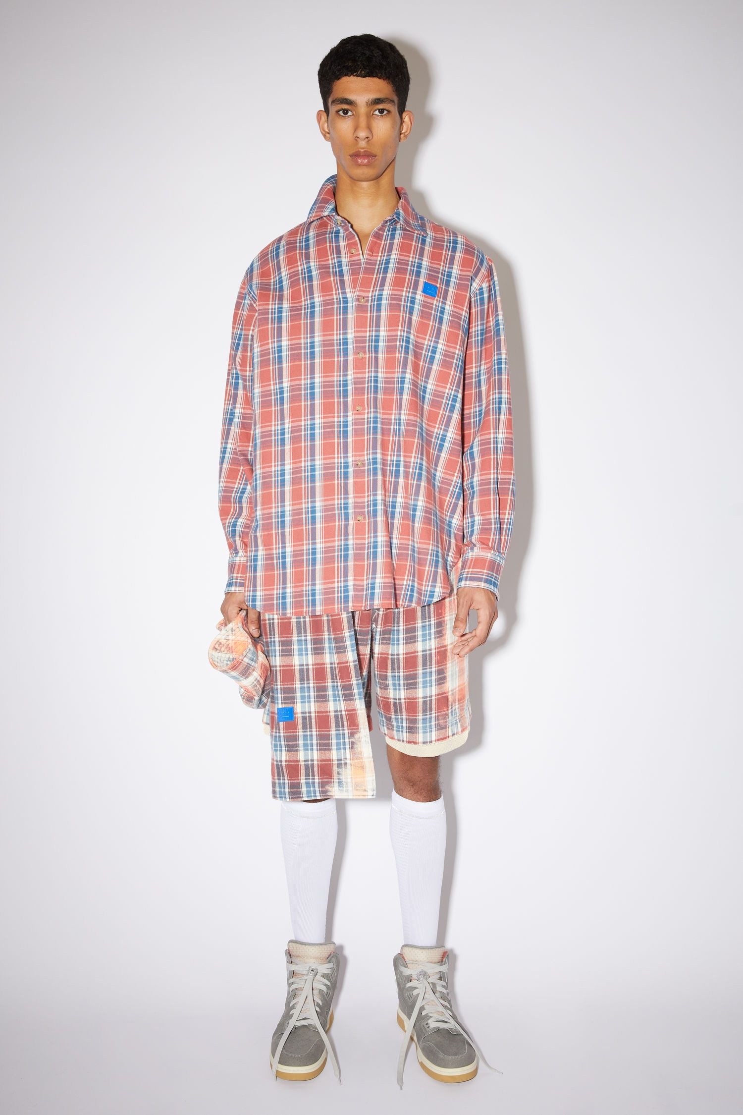 Flannel shirt - Pink/blue - 2