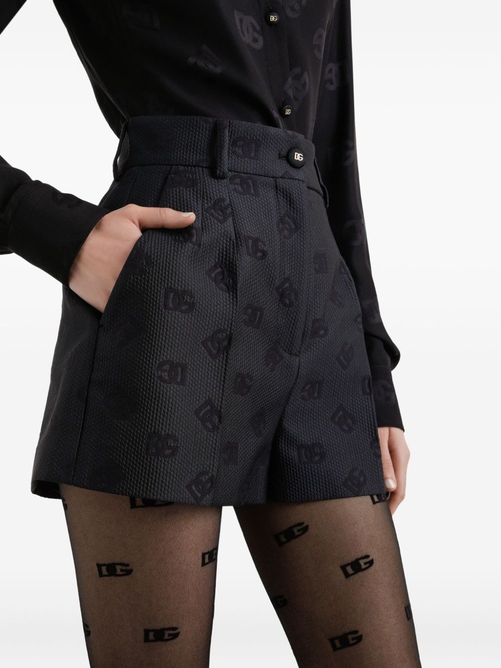 jacquard shorts - 3